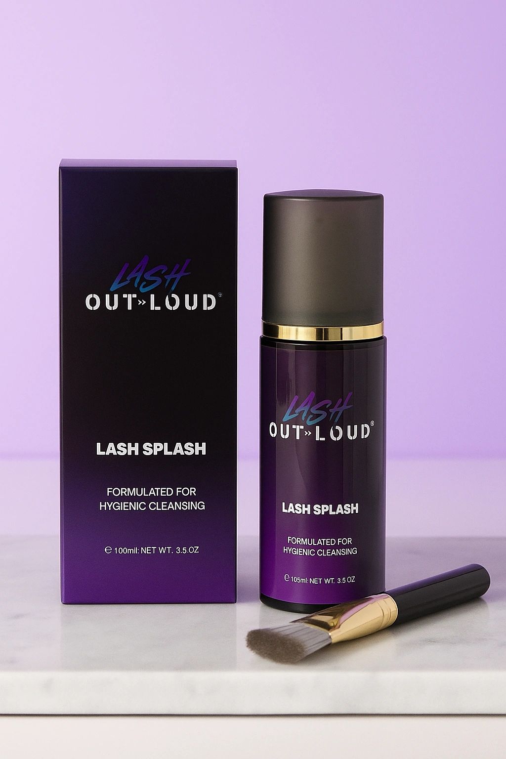Lash Out Loud Lash Splash — lash shampoo product